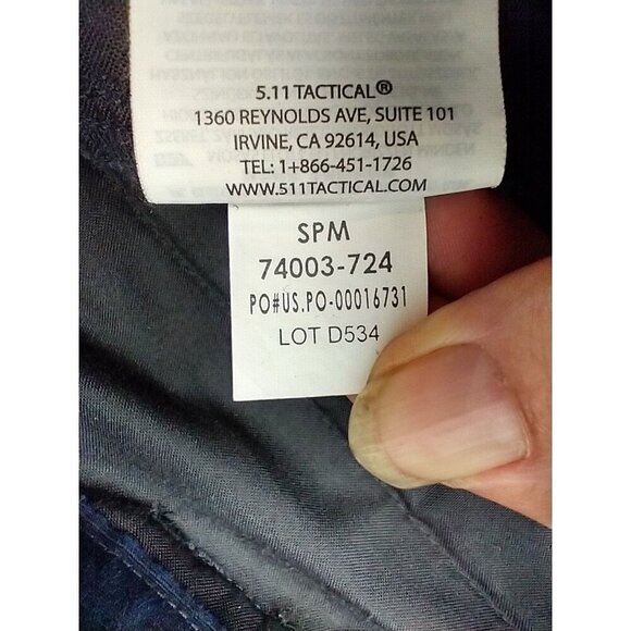 5.11 Tactical Navy Mens TDU Pant 74003 XL/short Rip Stop Drawstring - Picture 12 of 12